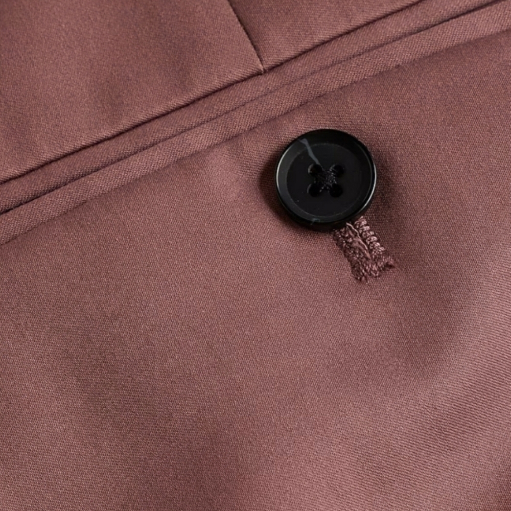 EXPRESS Extra Slim Dress Pants Mens 30x30 Dusty Red Cotton Blend Hyper Stretch - Picture 5 of 8